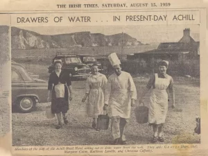 1959 water shortage in Keel hotel