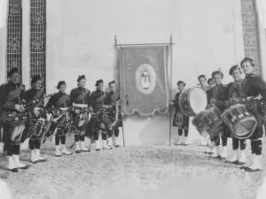 Keel Pipe Band 1940s
